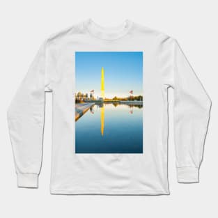 George Washington Memorial standing proud catching golden rays of sun Long Sleeve T-Shirt